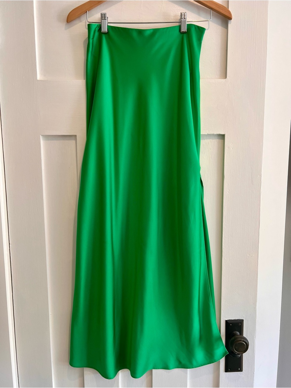 J. Crew Green Maxi Skirt